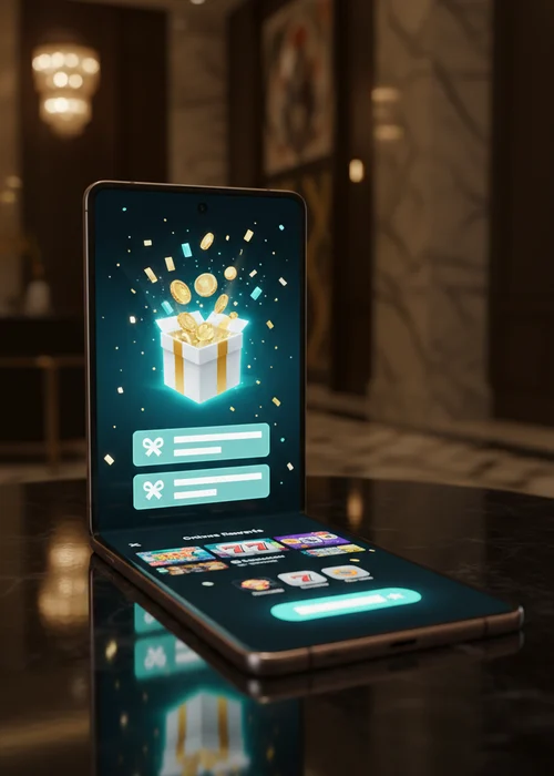 Grafik, die den großzügigen Willkommensbonus von Silver Casino mit Freispielen und zusätzlichem Guthaben darstellt, bereit für neue Spieler.